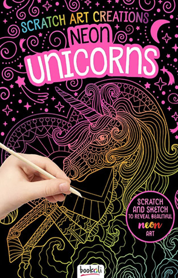 Scratch Art Creations Neon Unicorns